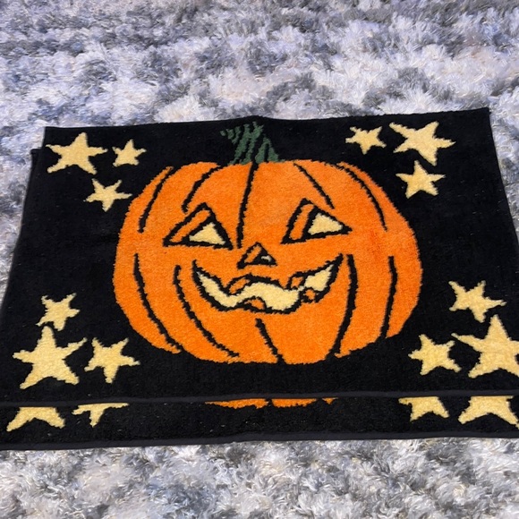celebrate halloween together Other - Set of 2 jack o lantern bathroom rugs
